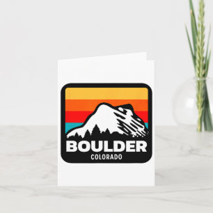 Cartão Boulder Colorado Skiing Snowboard Family Trip 1