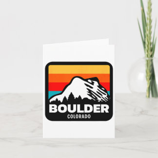 Cartão Boulder Colorado Skiing Snowboard Family Trip 1