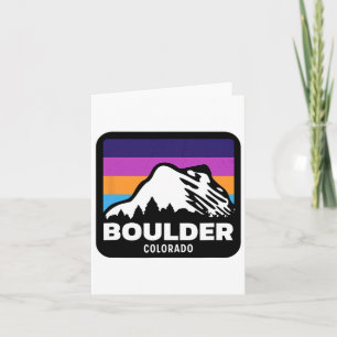 Cartão Boulder Colorado Skiing Snowboard Family Trip 2