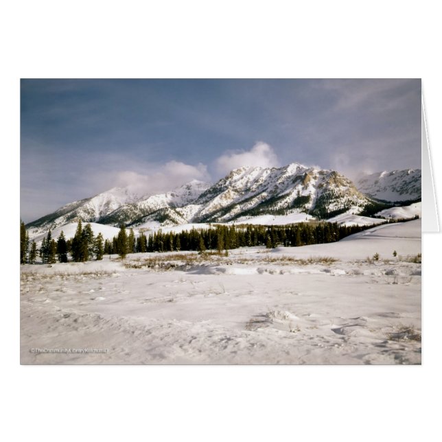 Cartão Boulder Mountain View (Frente Horizontal)