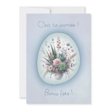 Bouquet de rêve, carte de voeux simple style Boho