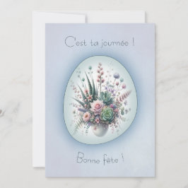 Cartão Bouquet de rêve, carte de voeux simple style Boho