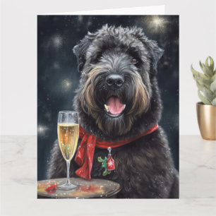Cartão Bouvier des Flandres Ano Novo