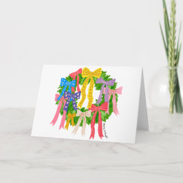 Cartão Bow Merry And Bright Christmas 