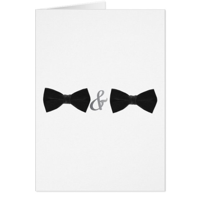 Cartão bowties dobro (Frente)