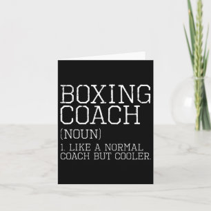 Cartão Boxach Coach Funny Sports Definition Trainer Gift