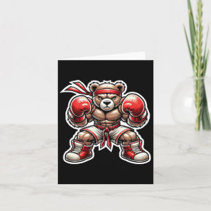 Cartão Boxar Bear Martial Arts Street Grizzly Muay Tailan