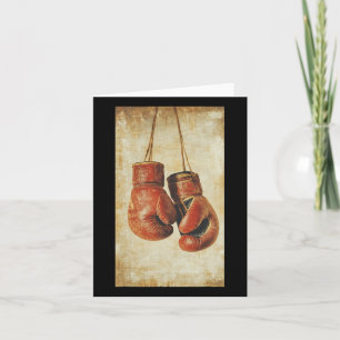 Cartão Boxas Luvas Esporte Boxer Prompt Vintage Mma 1