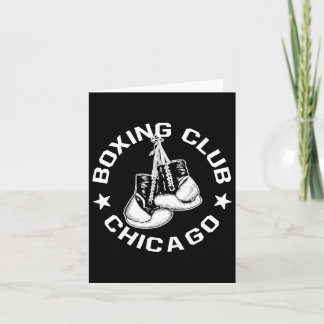 Cartão BoxClub Chicago Luva Gráfico Para Um Boxing Lo