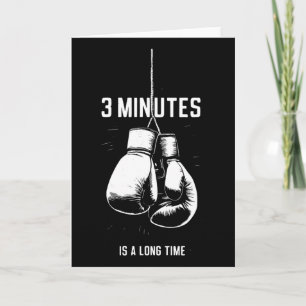 Cartão Boxe 3 Minutos É Um Longo Tempo Kickboxing Engraça