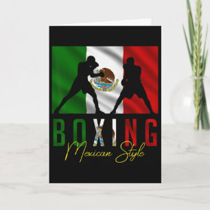 Cartão Boxe Humorístico Esparring Mexicano Kickboxing Kic