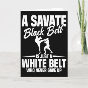 Cartão Boxe Savate Artes Marciais Faixa Preta Kickboxing 