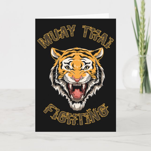 Cartão Boxe Tailandesa e Kickboxing Tiger (Frente)