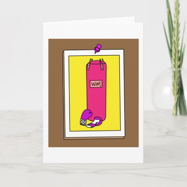 Cartão Boxer-Boxer-Boxer-Boxer Luvas Retro-Boxing (Frente)