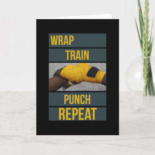 Cartão Boxer Boxer Training Cote Wrap Train Repetir