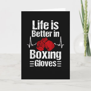 Cartão Boxer Boxing Luvas Boxing Match Artes Marciais