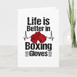 Cartão Boxer Boxing Luvas Boxing Match Artes Marciais