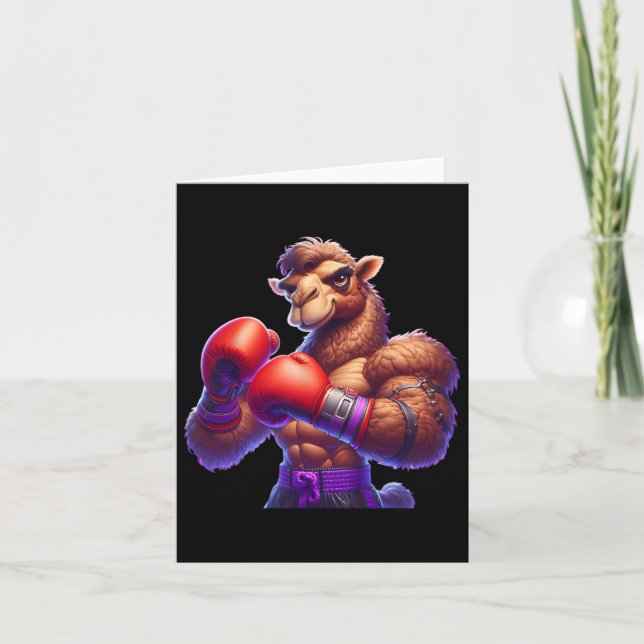Cartão Boxer Camel Boxer Kickboxer Mma Fighter Combat Sp (Frente)
