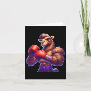 Cartão Boxer Camel Boxer Kickboxer Mma Fighter Combat Sp