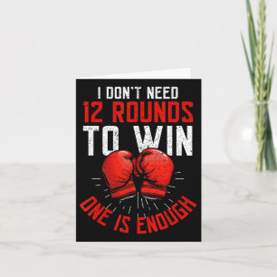 Cartão Boxer Engraçado Boxing