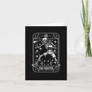 Cartão Boxer Fighter - Luvas Sparing Boxer Skeleton Ta