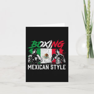 Cartão Boxer mexicano para combater treinador de esporte