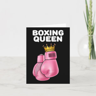 Cartão Boxer Queen Womens Boxing Girls Boxer Boxer