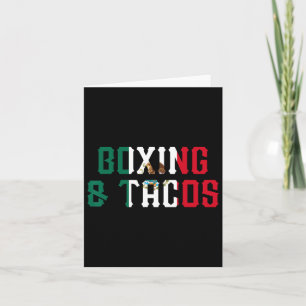 Cartão Boxing And Tacos Funny México 2