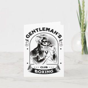 Cartão Boxing Club Retro with Box Boxe
