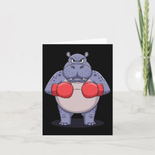 Cartão Boxing do amante de os animais Match Sport Fightin
