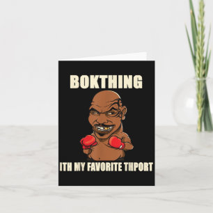 Cartão Boxing É O Meu Esporte Favorito_ Engraçado Citando