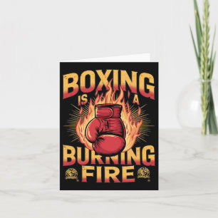 Cartão Boxing É Um Incêndio De Queima
