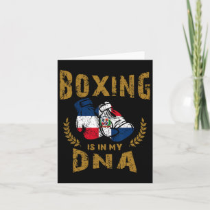 Cartão Boxing está em My D-n-a República Dominicana Flag 