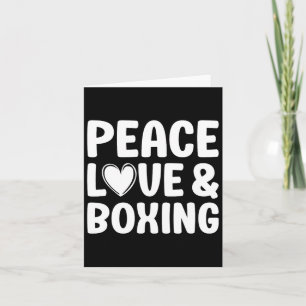 Cartão Boxing I Love Boxing For Men And Women