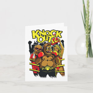 Cartão Boxing Knock Out Say