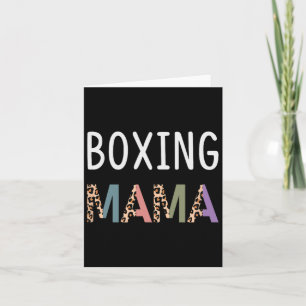 Cartão Boxing Mama Boxer Women Gift - Engraçado Boxando M