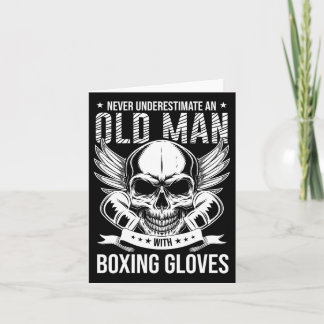 Cartão Boxing Nunca Subestima Um Velho Com Boxing
