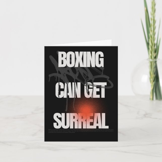 Cartão Boxing pode ficar surreal (Frente)
