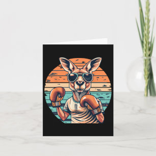 Cartão Boxing Roger Australiano Kangaroo Boxer Kang