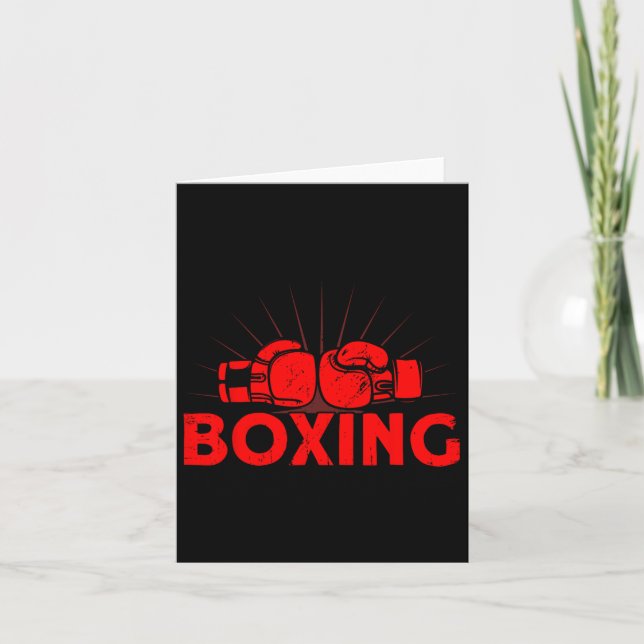 Cartão Boxing Vintage Love Title (Frente)
