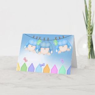 Cartão Boy Triplets