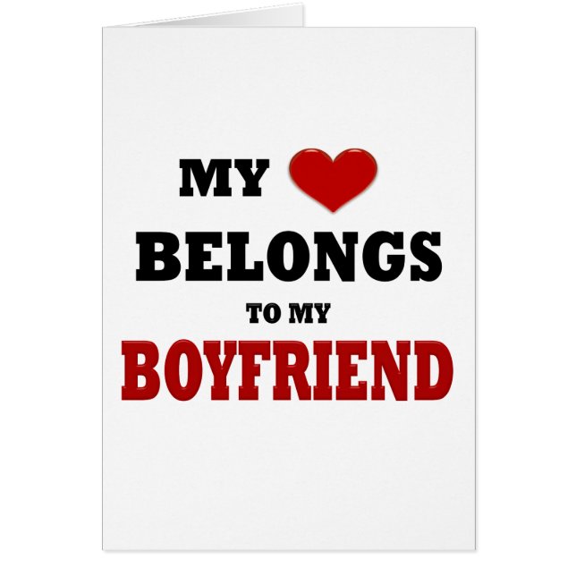 Cartão Boyfirend Love (Frente)