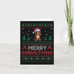 Cartão Boykin Spaniel Dog Amava a Árvore de Natal Santa H