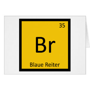 Cartão Br - Tabela Periódica de Química da Arte Blaue Rei