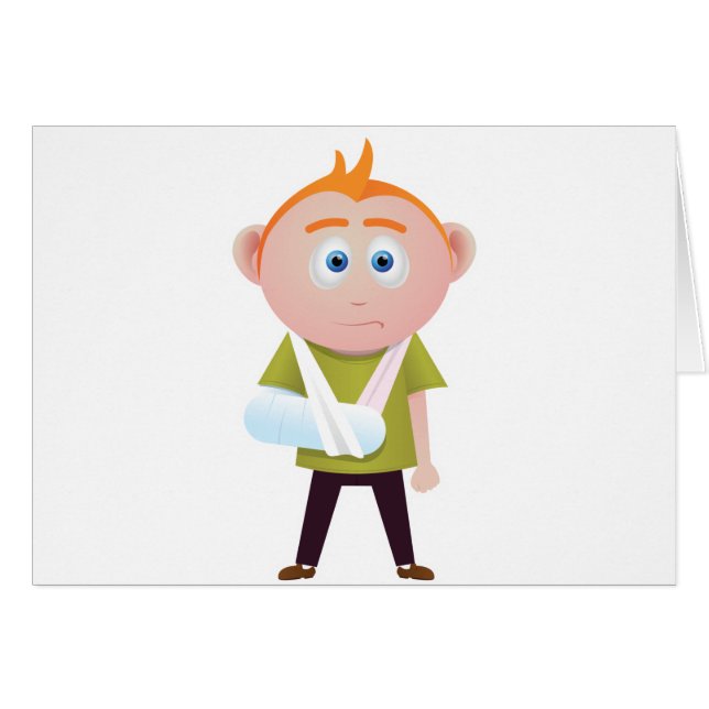 Cartão Braço quebrado (Frente Horizontal)