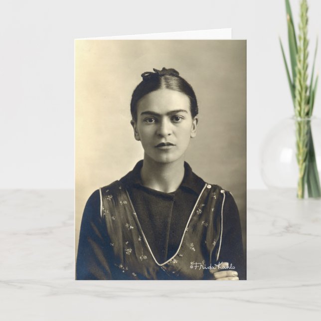 Cartão Braços de Frida Kahlo cruzados (Frente)