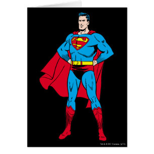 Cartão Braços do Super-Homem Dobrados