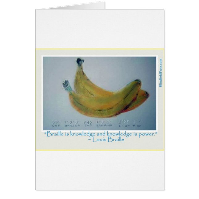 Cartão Braille n.º 2 (Frente)