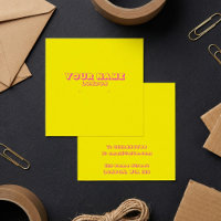 Cartão branco, amarelo-neo e cor-de-rosa