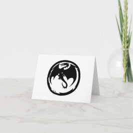 Cartão branco Black Dragon